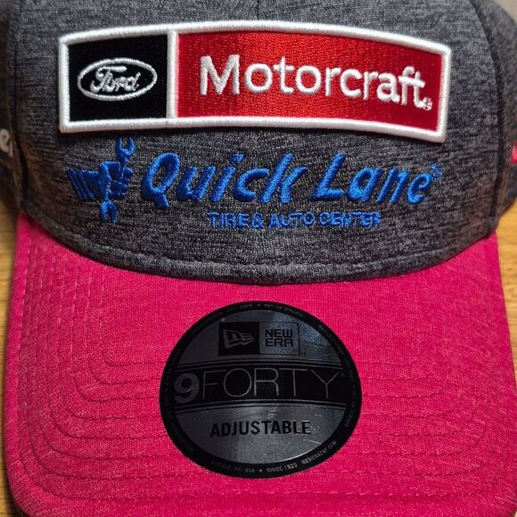 New Era Nascar Ford Motorcraft 21 Blaney Velcroback Hat - New - Picture 2 of 8